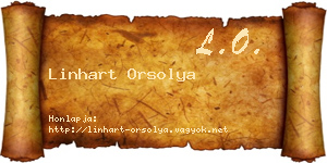 Linhart Orsolya névjegykártya